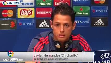 Chicharito valora la ausencia de Messi en el Barcelona vs Bayer Leverkusen