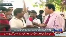 What does NA 122 people say about Aleem Khan And Ayaz Sadiq