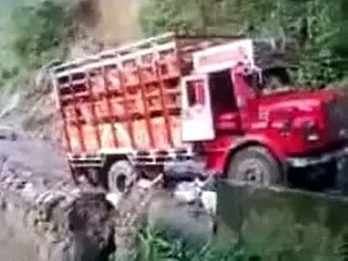 Truck Falling From Hill Rare Video