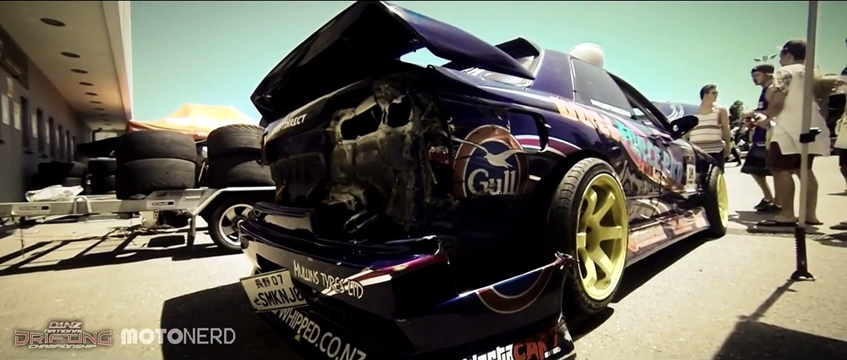 Nissan R32 Skyline Drifting at Round 3 2014 D1NZ