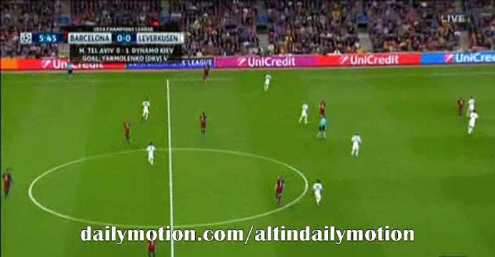 FC Barcelona Amazing Counter Attack - Barcelona vs Bayer Leverkusen - 29.09.2015