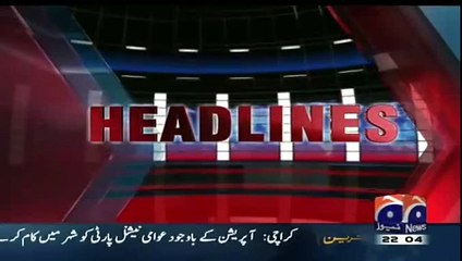 Aaj Shahzeb Khanzada Kay Sath's Headlines (29-09-2015)