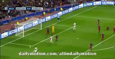 Gerard Pique Fantastic Defence - FC Barcelona vs Bayer Leverkusen - Champions League - 29.09.2015
