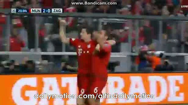 Robert Lewandowski Amazing Goal - Bayern 2-0 Dinamo Zagreb - Champions League - 29.09.2015