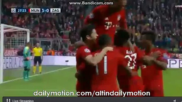 Robert Lewandowski Fantastic 2nd Goal - Bayern 4-0 Dinamo Zagreb - Champions League - 29.09.2015