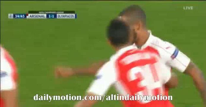 Theo Walcott Brilliant Goal - Arsenal 1-1 Olympiakos - Champions League - 29.09.2015