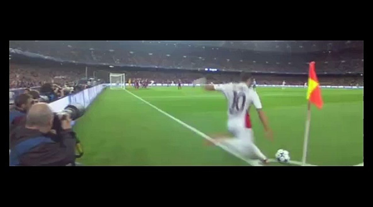 Goal Kyriakos Papadopoulos 0-1 . Fc Barcelona - Bayer 04 Leverkusen . 29-09-2015