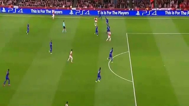 Theo Walcott Goal - Arsenal vs Olympiakos 1-1 [29.9.2015] Champions League