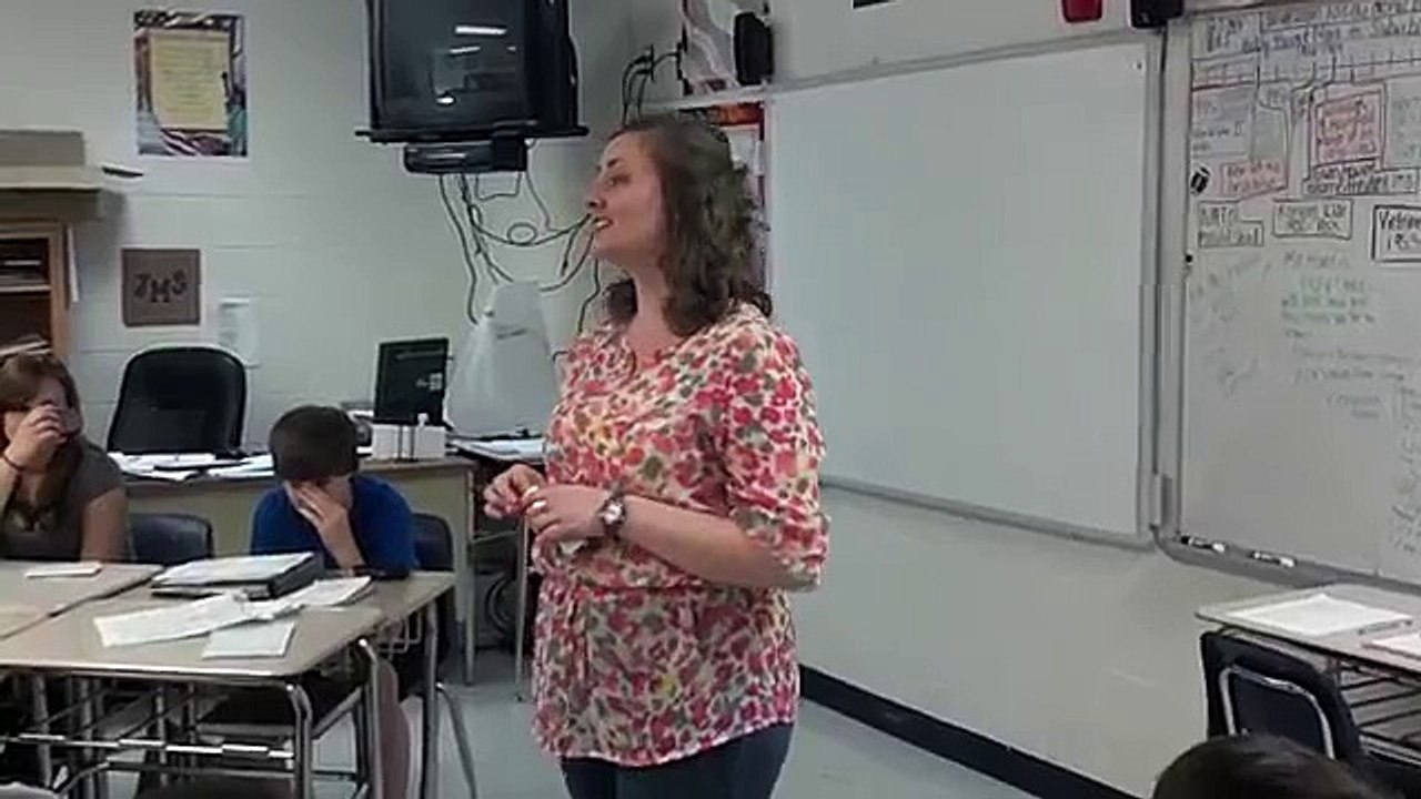 Teacher Singing During Class