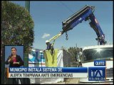 Municipio instaló sistema de alerta temprana en el Valle de los Chillos