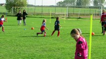 Plateau U8-U9 à Ruffey les Echirey drible et frappe