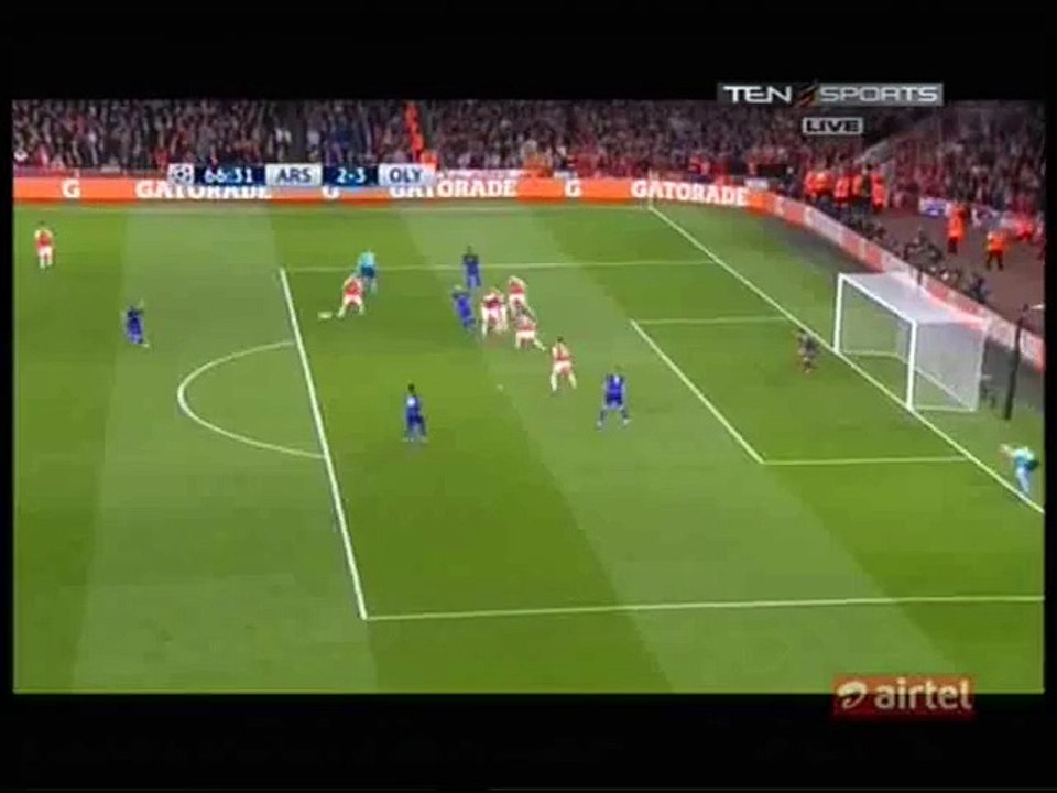 Alfred Finnbogason 2-3 Goal - Arsenal Vs. Olympiakos Piraeus- Champions League 29.09.2015 (HD)