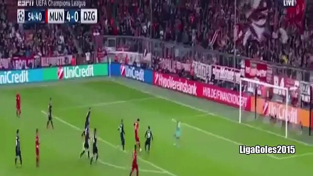 Robert Lewandowski Amazing Goal - Bayern Munich vs Dinamo Zagreb 5-0 (Champions