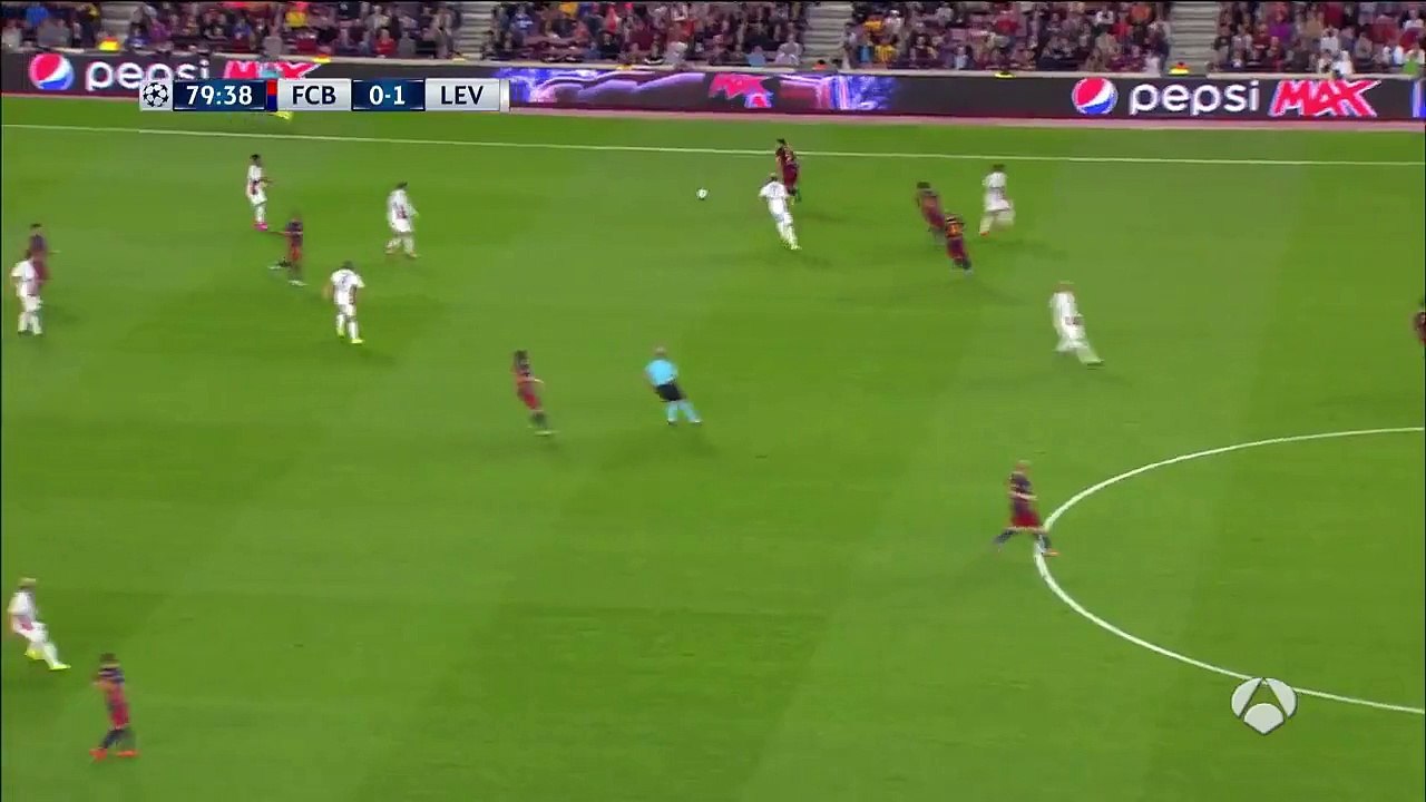 1-1 Sergi Roberto Goal _ Barcelona v. Bayer Leverkusen 29.09.2015 HD_HD