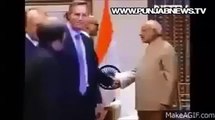 Microsoft CEO cleans hands after shake with MODI!