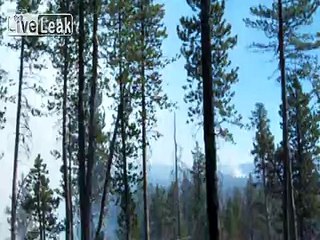 Скачать видео: LiveLeak.com - USFS CREW SETTING A BACK FIRE AND HELICOPTERS DOING BUCKET DROPS ON FOREST FIRES