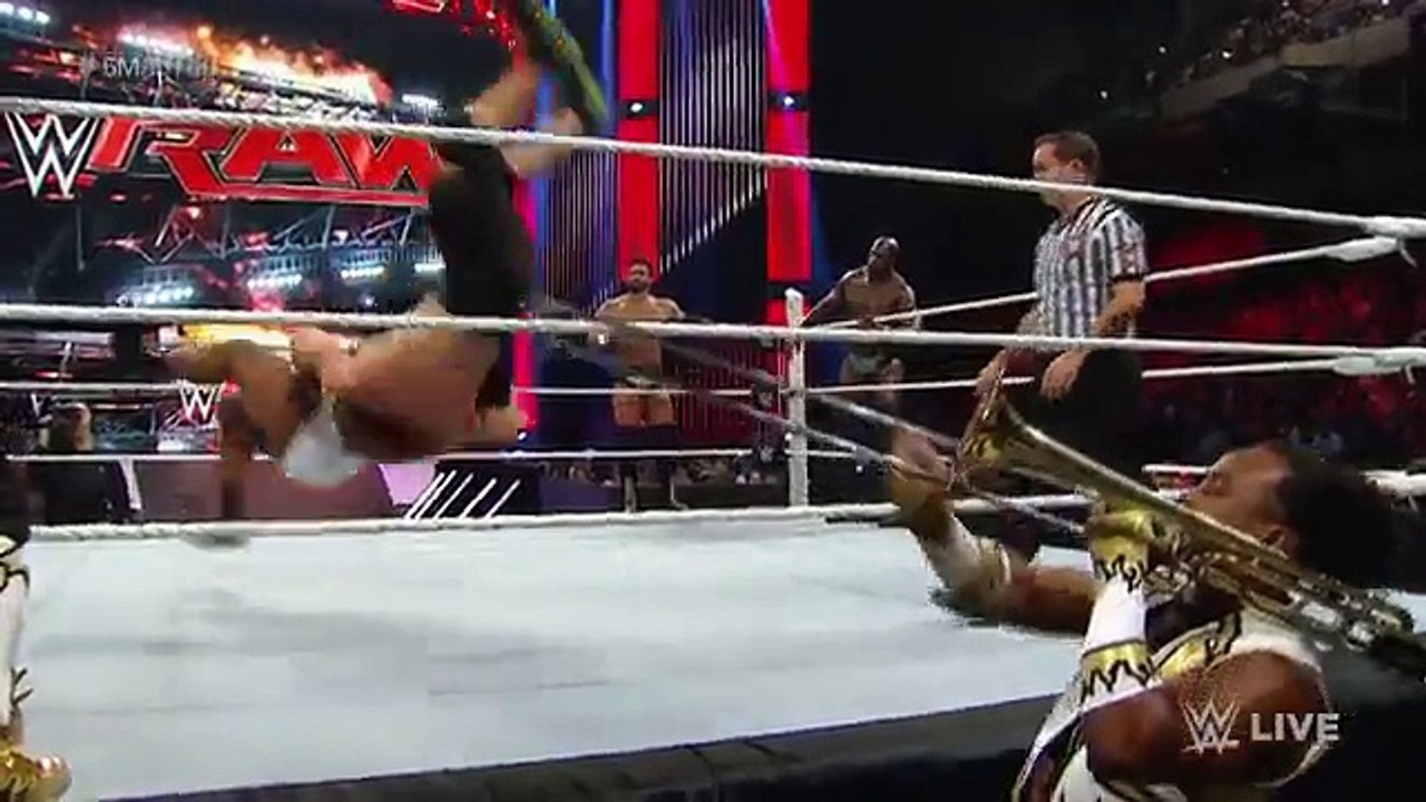 John Cena & Prime Time Players vs Seth Rollins & The New Day Champions vs. Challengers Match Raw