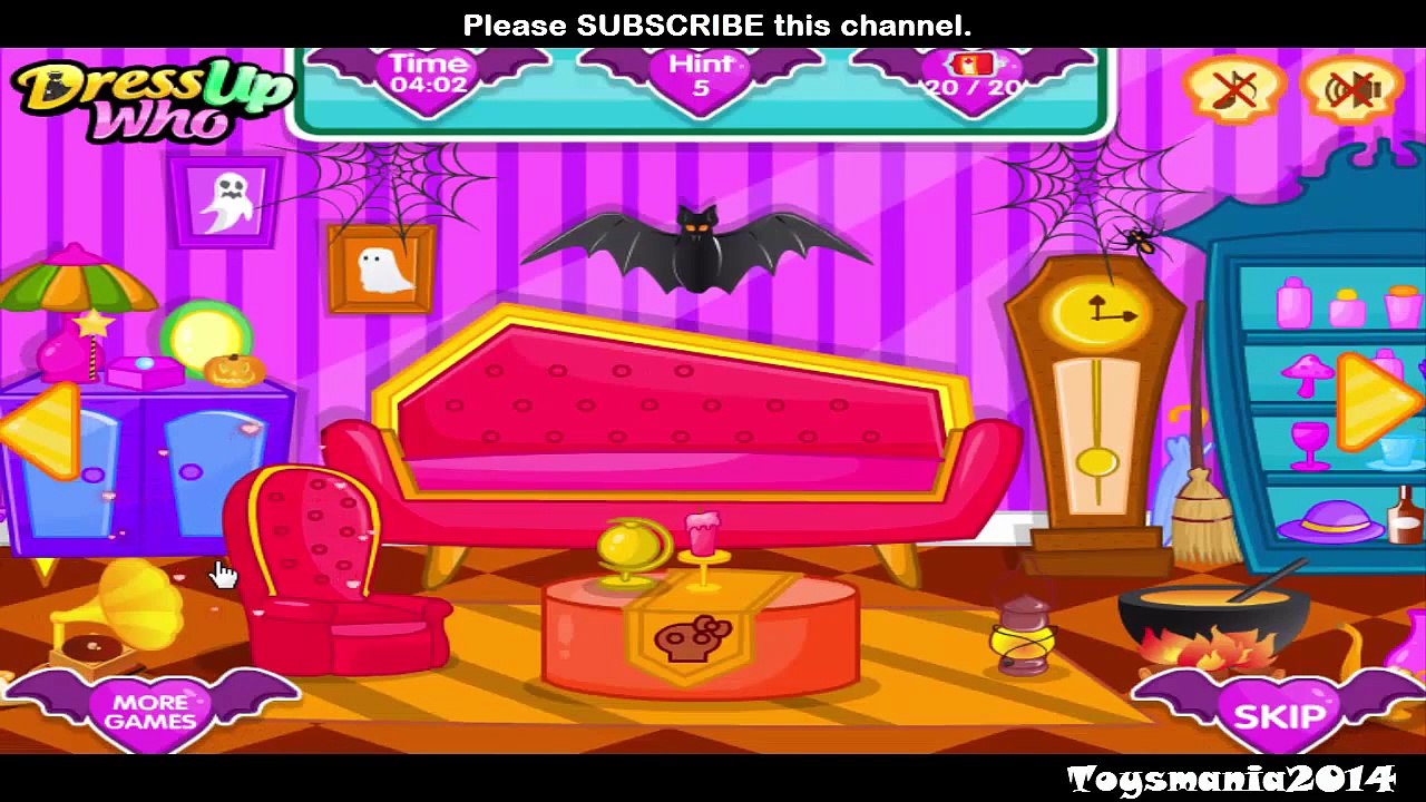 287 ► Monster High Draculaura's Blood Hunt and Dress Up Game