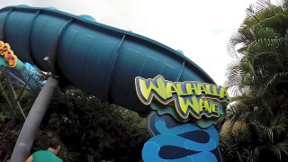 Walhalla Wave - Big Tube Water Slide : HD POV - Aquatica Water Park (Orlando, Florida)