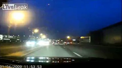 How Does a Single Car Hit Two Trucks, a Car and a Pole