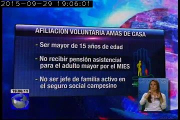 IESS da inicio al proceso de afiliación de las amas de casa