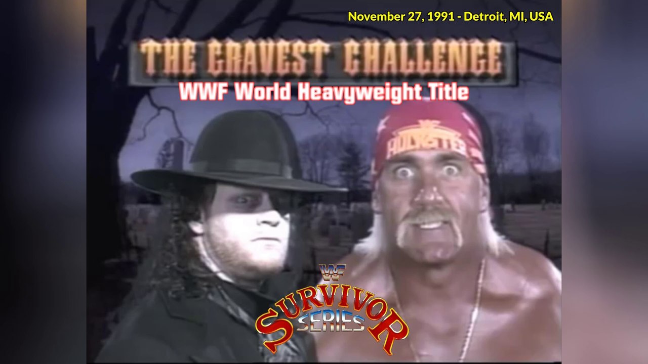 1991-11-27 WWF Survivor Series - WWF World Heavyweight Title - Hulk Hogan VS The Undertaker