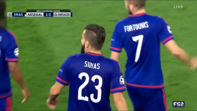 Corner rentrant de Konstantinos et boulette d'Ospina