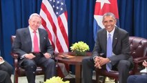 Raúl Castro e Obama fazem encontro histórico na sede da ONU