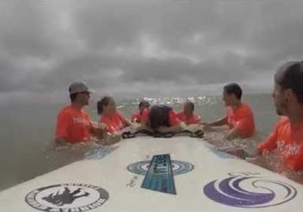 Adventurous Six-Year-Old Boy Goes Surfing