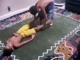 Little John Cena and Randi Orton Wrestling in Home