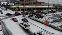 Quadcopter footage of Snow Storm in Birmingham Alabama