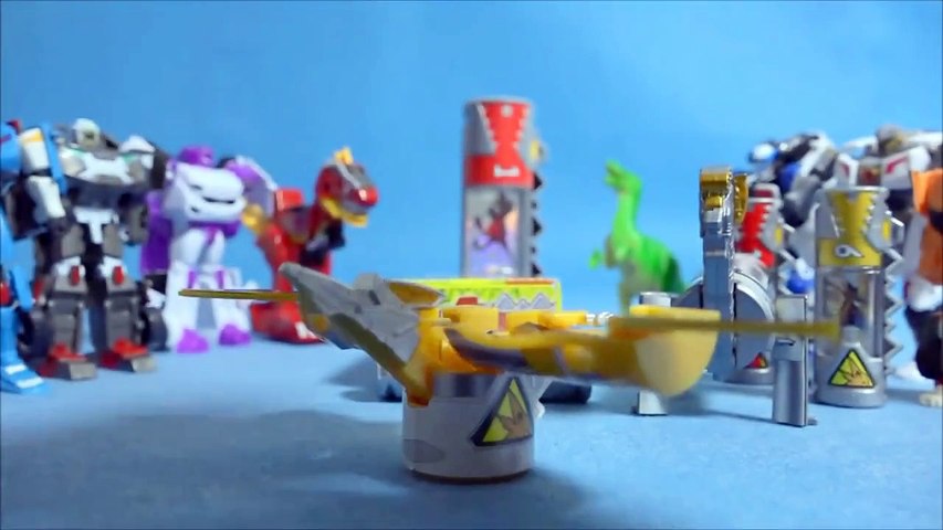Power to base the Reno Airport, 3 kinds of transformation the Reno and Axel making toys Power Rangers Dino Charge 3'dino Cells transforming toys