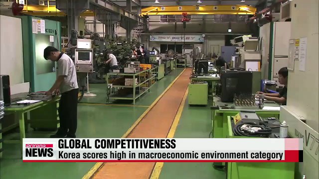 S. Korea ranks 26th in WEF's competitiveness index