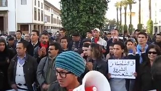 Mouvement 20 février Rabat: sit-in 20/2/2013
