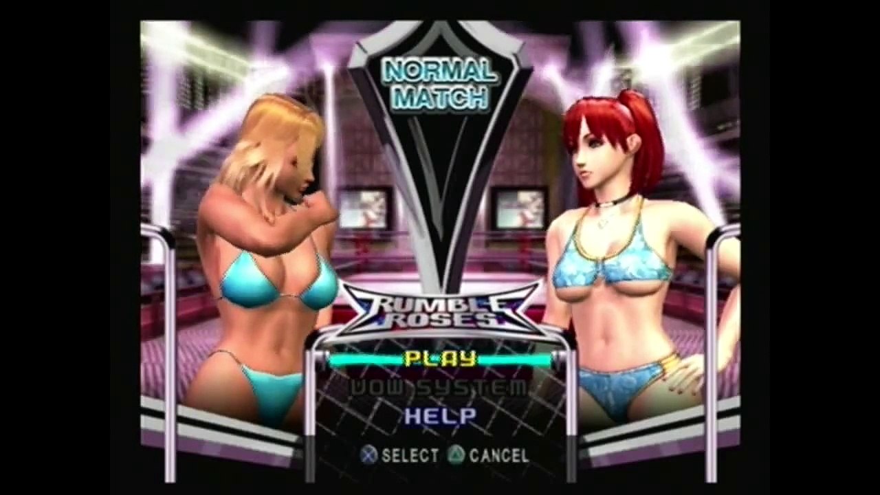 War of the Rumble Roses - Swimsuit Battle - Dixie Clemets vs Candy Cane (RR)