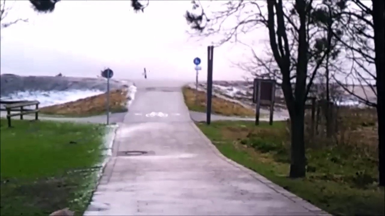 Timelapse Zeitraffer / St.Peter-Ording Sturm Januar 2015