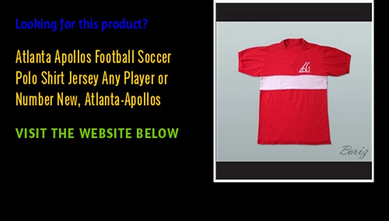 Atlanta Apollos Football Soccer Polo Shirt Jersey Any Player or Number New, Atlanta-Apollos