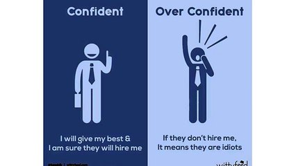 Confidence Vs Over Confidence
