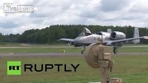 Latvia: US drone MQ-1 Predator and A-10 Warthog ground attack aircraft fly over Latvian territory