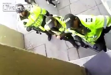 LiveLeak.com - Columbian Police Beat Two Women, Female Cop Loses It