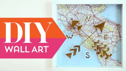 DIY: Map Wall Art ∞ Trash to Fab w/ AnneorShine