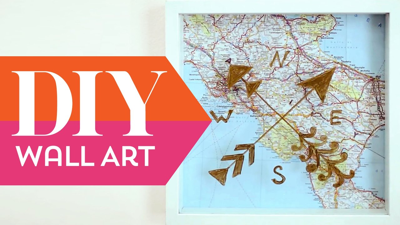 DIY: Map Wall Art ∞ Trash to Fab w/ AnneorShine