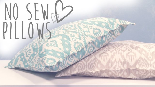 DIY No Sew Pillows