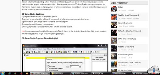 3D Game Studio Programı ne işe yarar Kurulumu