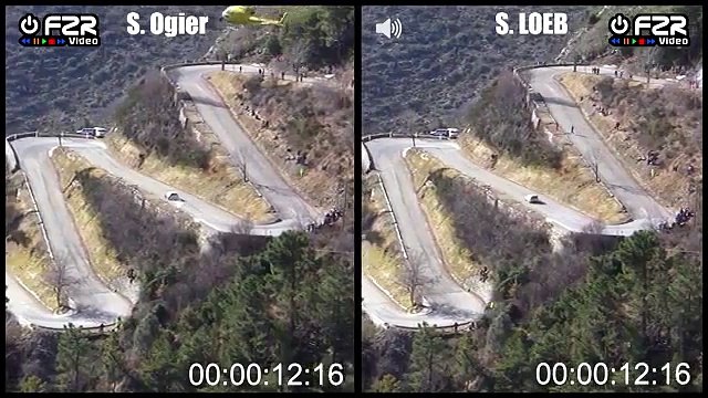Video Rallye Monte Carlo 2015 - Loeb vs. Ogier (WP15)
