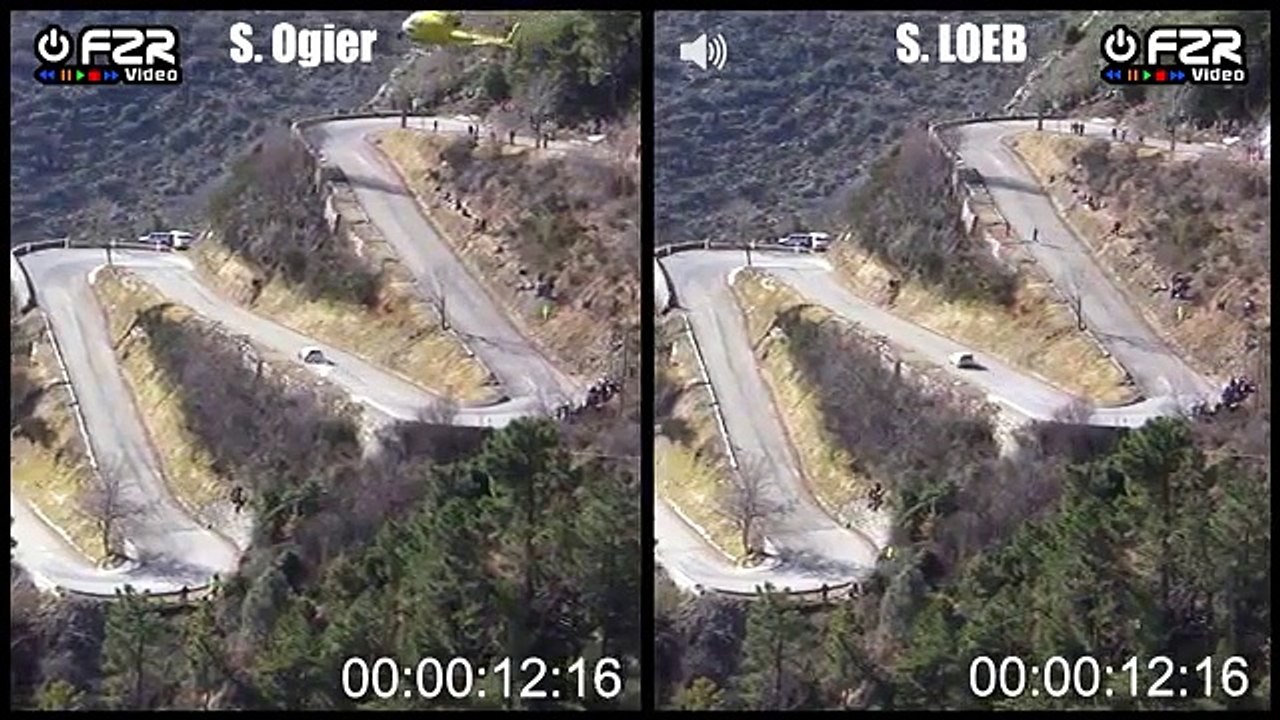 Video Rallye Monte Carlo 2015 - Loeb vs. Ogier (WP15)