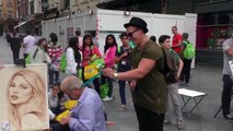 Funny Prankster tickles people in the street - Hilarious Prank