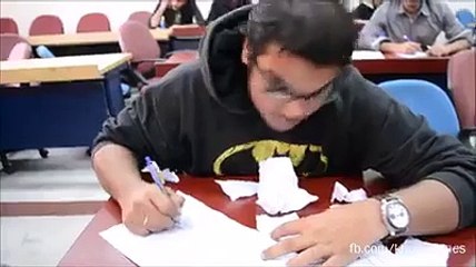 Different types of people in examination