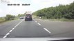Flying truck tires causes havoc on the highway