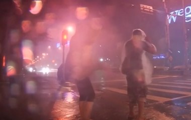 Les dégâts causés par le typhon Dujuan à Taïwan et en Chine, à travers nos télés